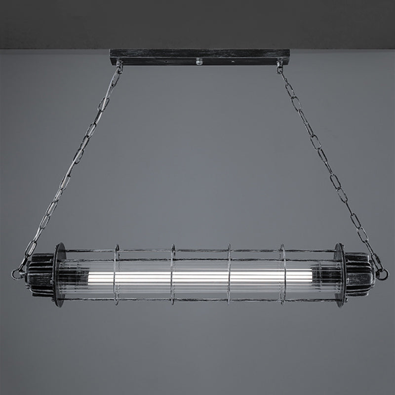 Isola da cucina industriale illuminazione lineare illuminazione isola lampade