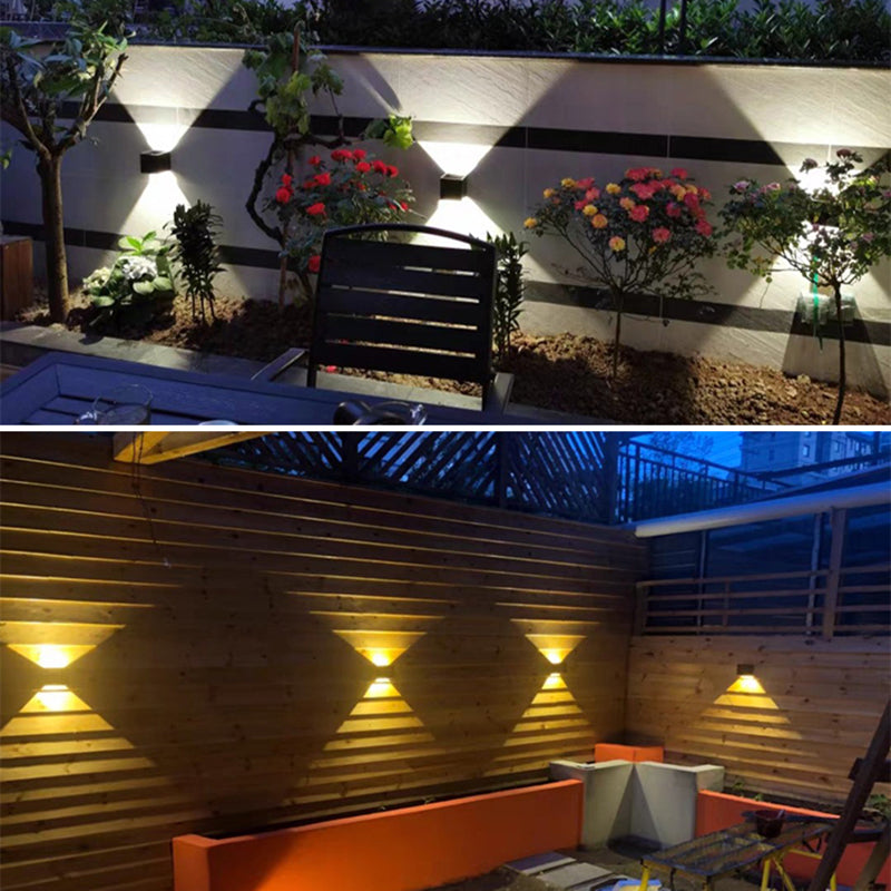 Aluminio de 2 luces Apliques de pared Flexiones de iluminación Geométricas Lámparas de apliques de pared de estilo moderno