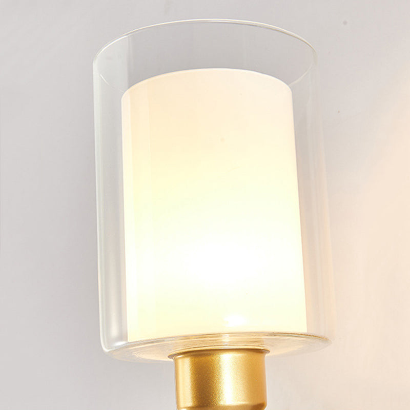 Lampada da parete in vetro di latte a 1 luce SCONCE INDUSTRIALE MONTRO MOLTO MOLTO LUCE PER CAMERA DA LETTA