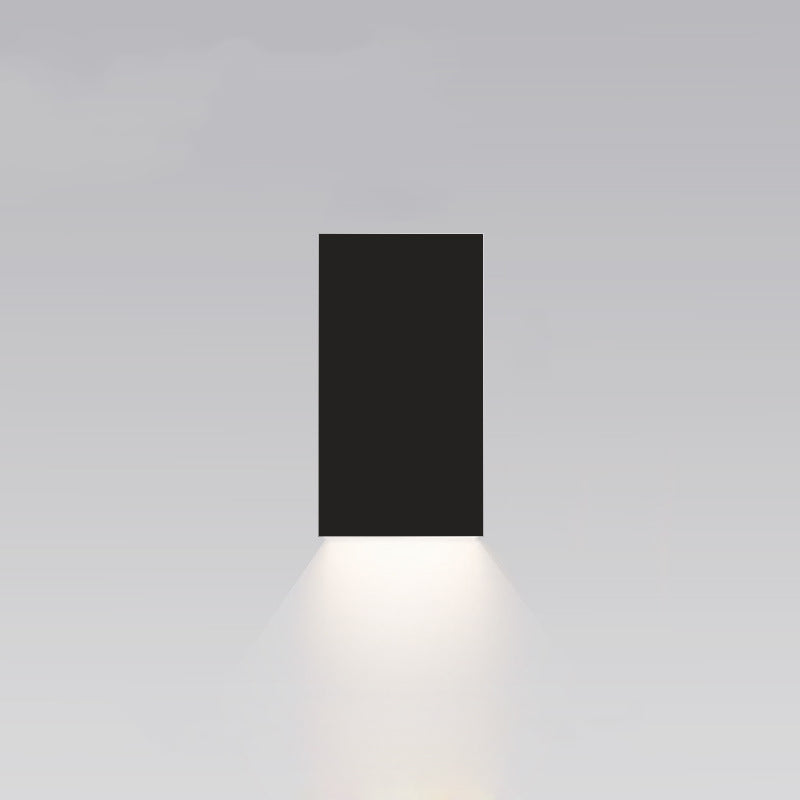 1-Light Wall Light Lamp Sconce Modern Style Geometric Aluminum Wall Mounted Lighting in Black