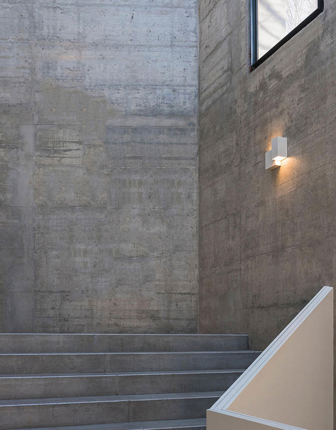 1-Light Wall Light Lamp Sconce Modern Style Geometric Aluminum Wall Mounted Lighting in Black