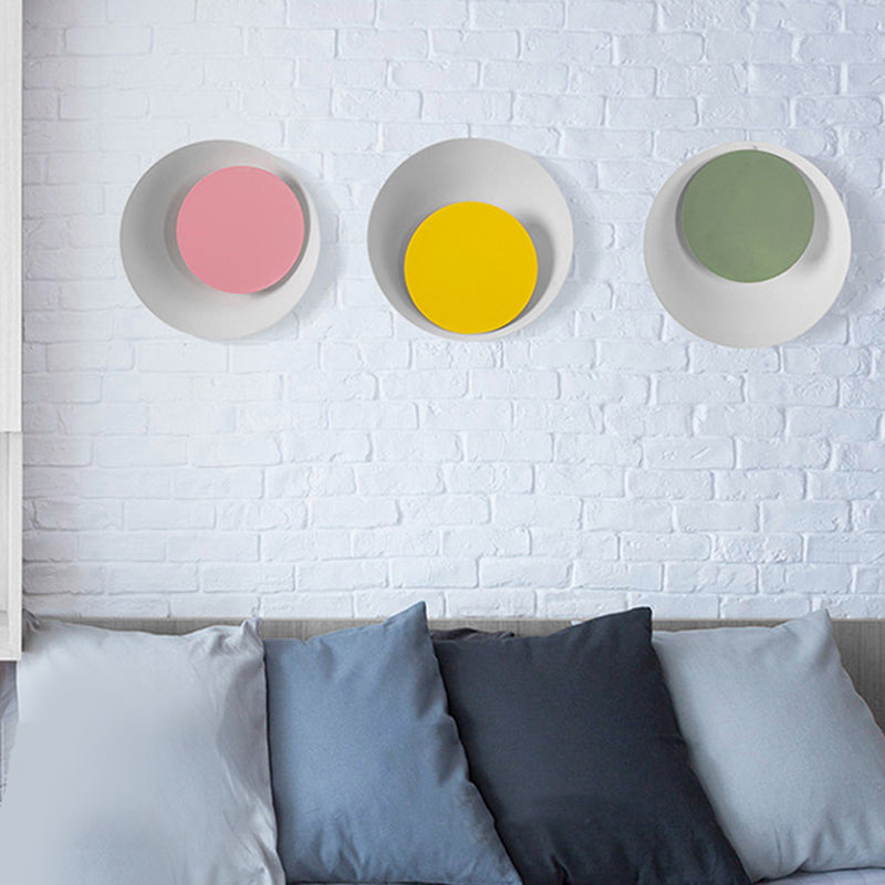 Moderni macaron moderni in stile ciotola ciotola sconde muro metallo 1 flioncini leggeri