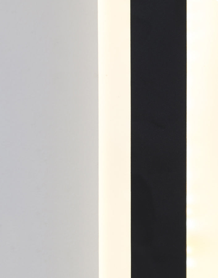 Sconce da parete lineare a 1 luce moderna illuminazione da parete in stile semplice moderno in nero