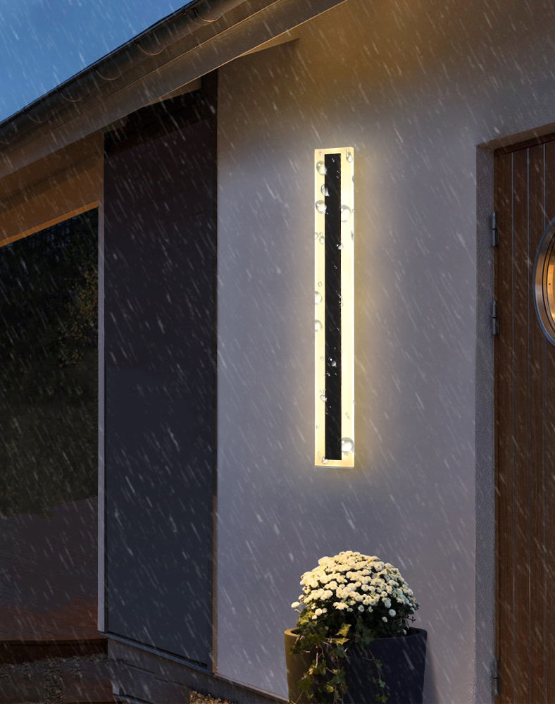 Sconce da parete lineare a 1 luce moderna illuminazione da parete in stile semplice moderno in nero