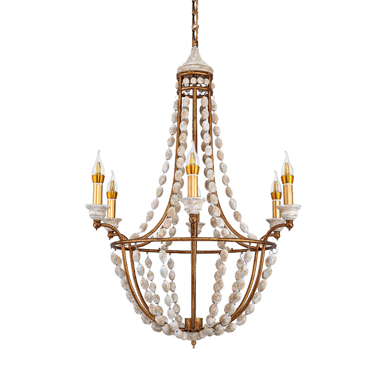5 lampadine il lampadario del soffitto a candela tradizionale illuminazione sospesa in metallo in ruggine