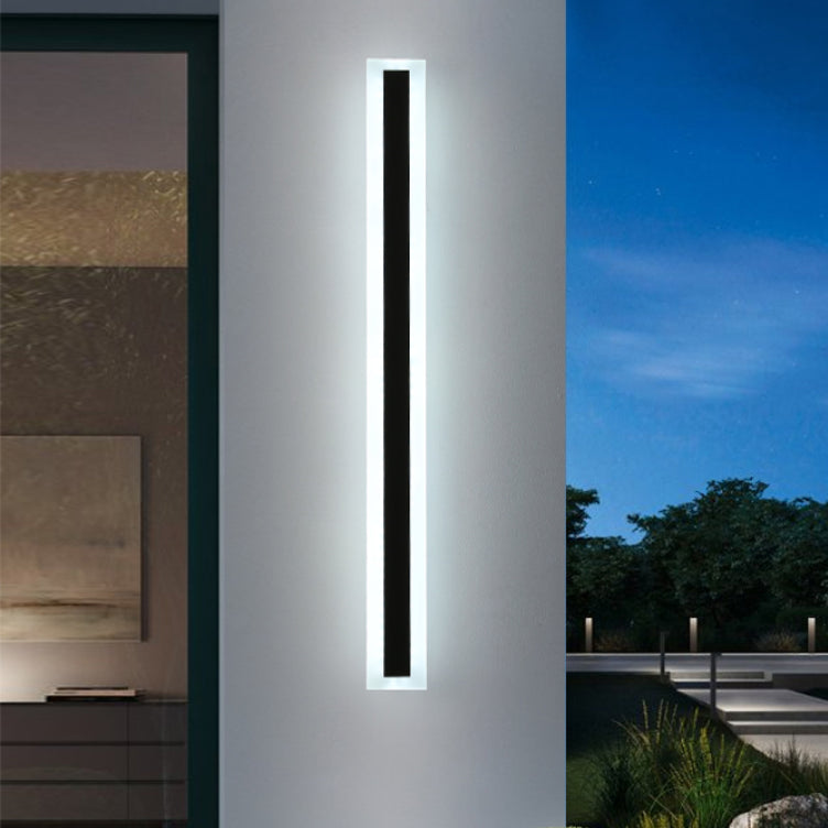 Sconce da parete lineare a 1 luce moderna illuminazione da parete in stile semplice moderno in nero