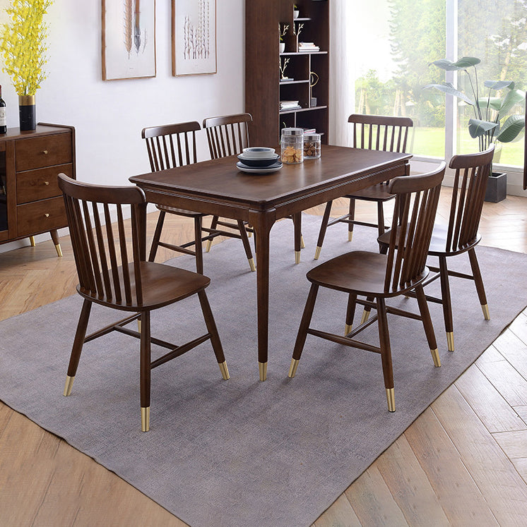 Contemporary Wooden Dining Set Standard Height Dining¬†Room¬†Table¬†Set for Home Use