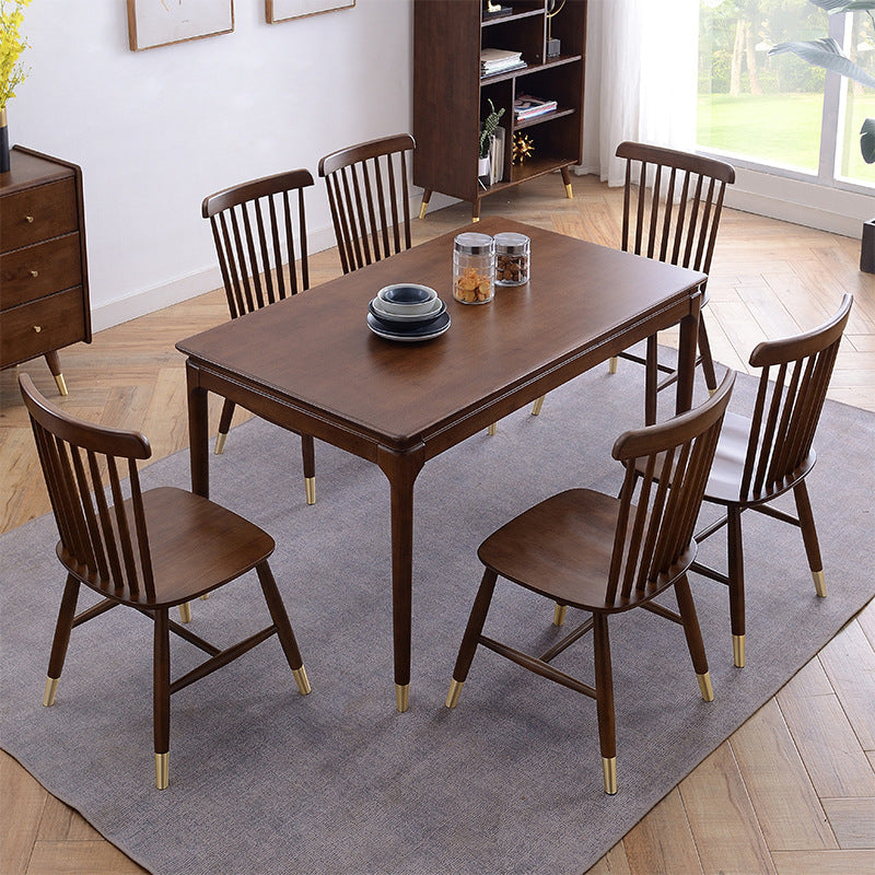 Contemporary Wooden Dining Set Standard Height Dining¬†Room¬†Table¬†Set for Home Use