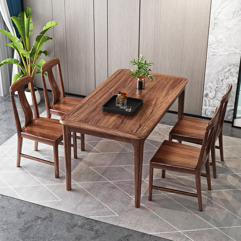 Modern Kitchen Solid Wood Dining Furniture Set with Rectangle Top Formal Dining¬†Room¬†Table¬†Set