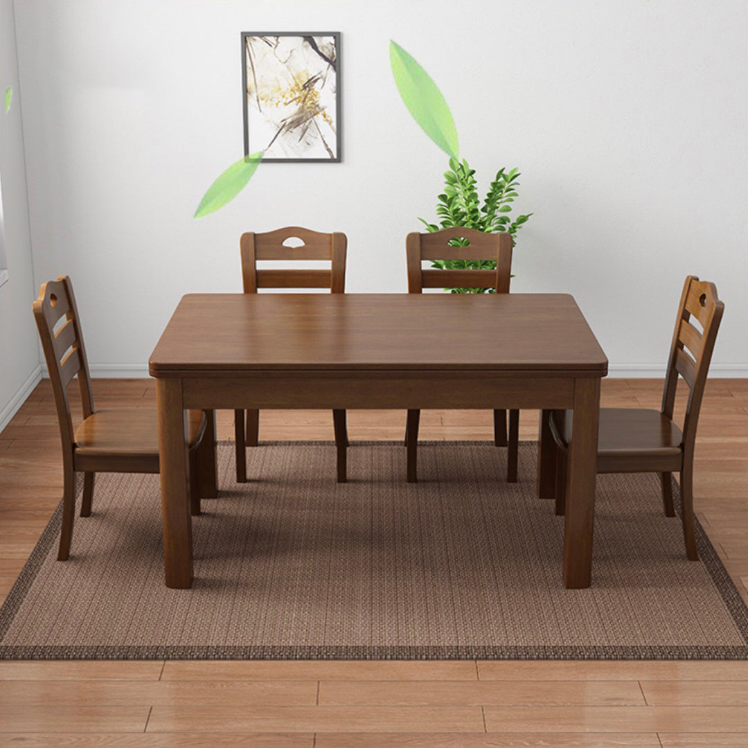 Traditional Standard Solid Wood Dining Room Set of Rectangle Shape for Kitchen Table Set