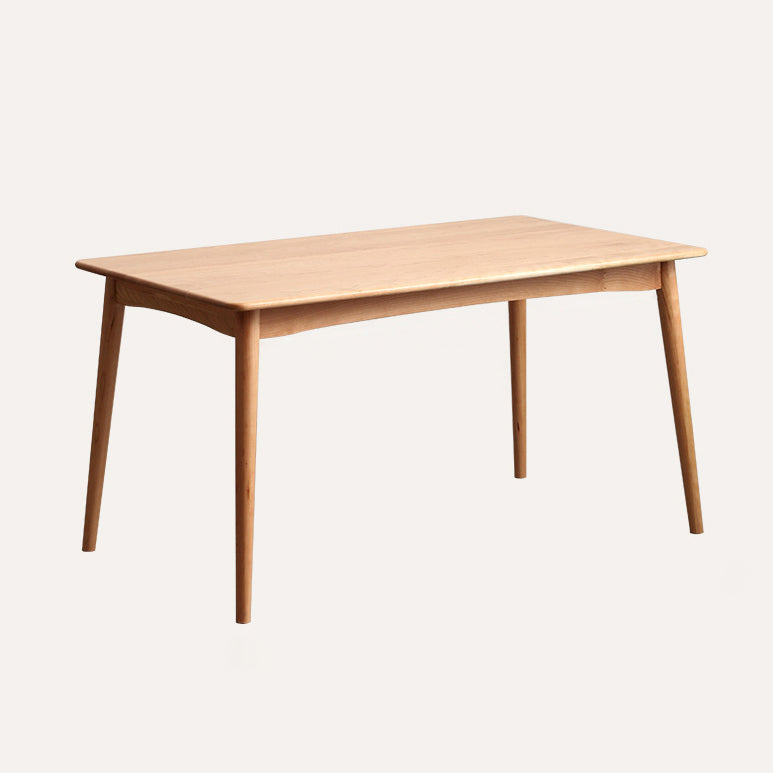 Modern Wood Rectangle Dining Set Standard Height Home Use Dining Room Furniture Set