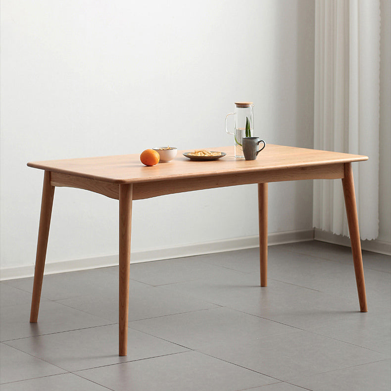 Modern Wood Rectangle Dining Set Standard Height Home Use Dining Room Furniture Set