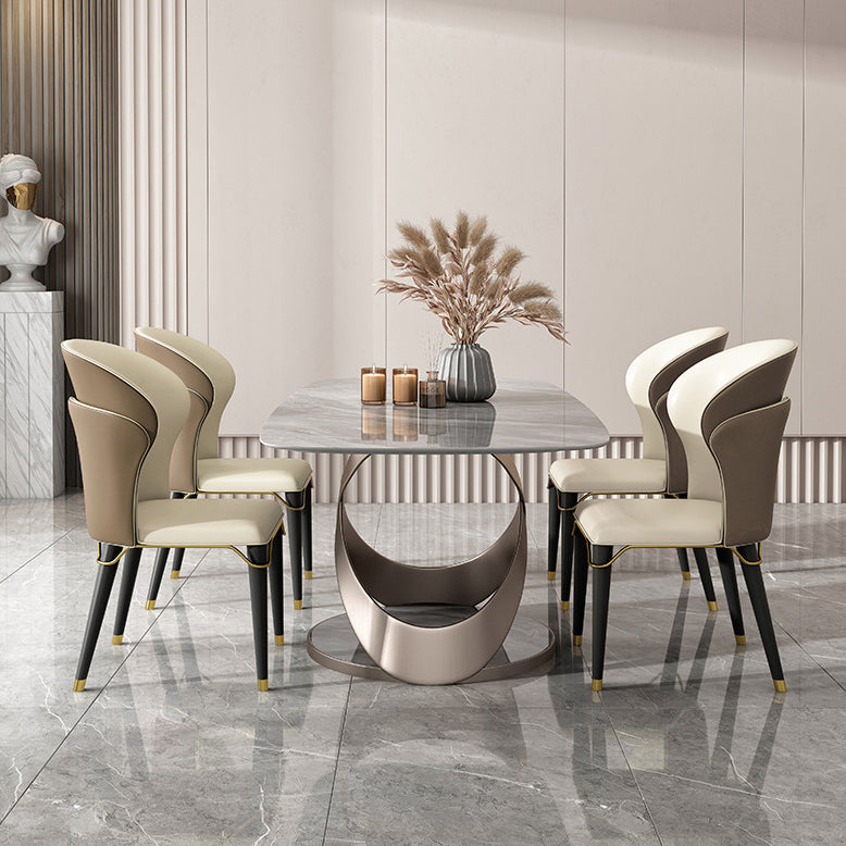 Modern Style Sintered Stone Dining Table with Standard Height Table for Home Use