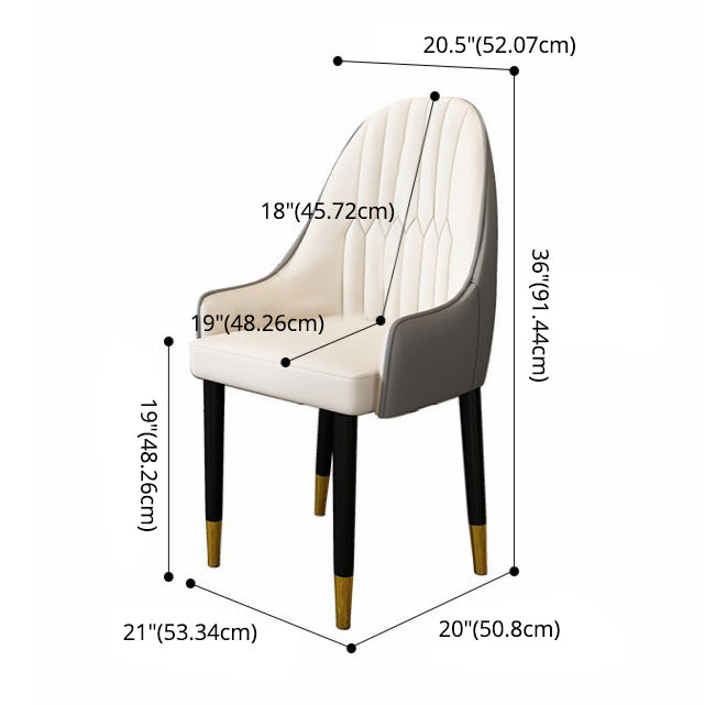 Scandinavian Metal Base Dining Table Rectangle Formal Dinette Set for Dining Room