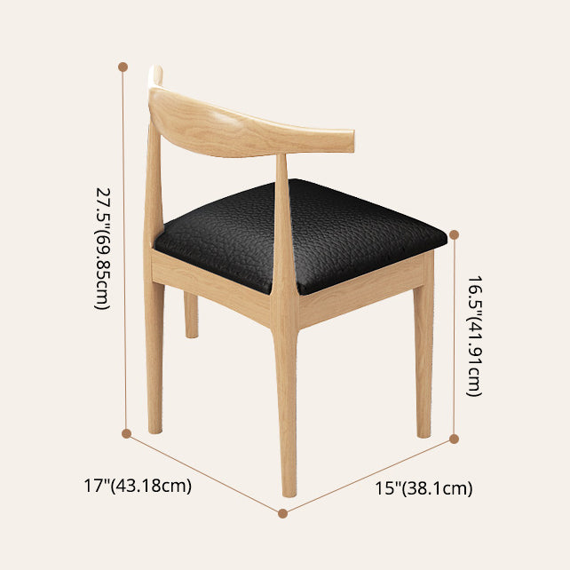 Contemporary Solid Wood Rectangle Shape Dining Furniture 4 Wood Legs Table for Kitchen