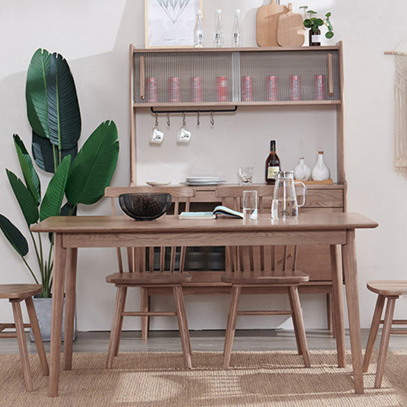 Modern Kitchen Wooden Dining Furniture Set with Rectangle Table Formal Dining¬†Room¬†Table¬†Set