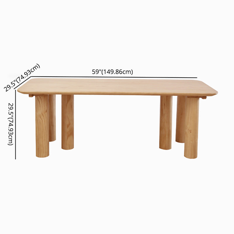 Contemporary Wooden Dining¬†Room¬†Set Rectangle Formal Dining Table Furniture