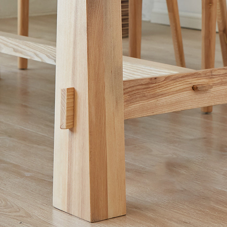 Modern Style Rectangle Dining¬†Room¬†Table¬†Set with Solid Wood Dining Set with  4 Legs Table