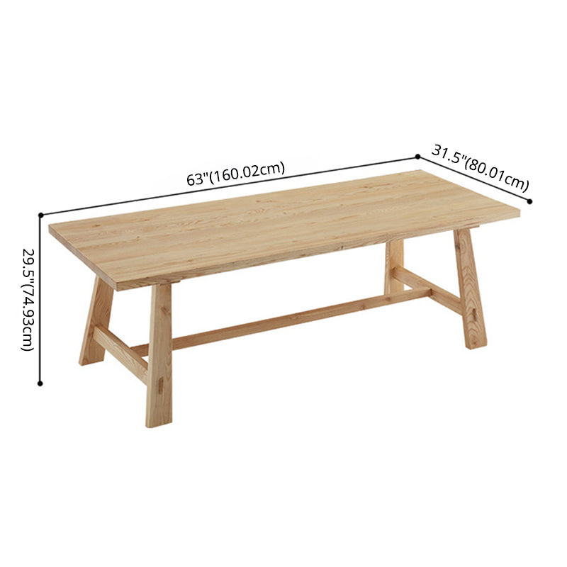 Modern Style Rectangle Dining¬†Room¬†Table¬†Set with Solid Wood Dining Set with  4 Legs Table
