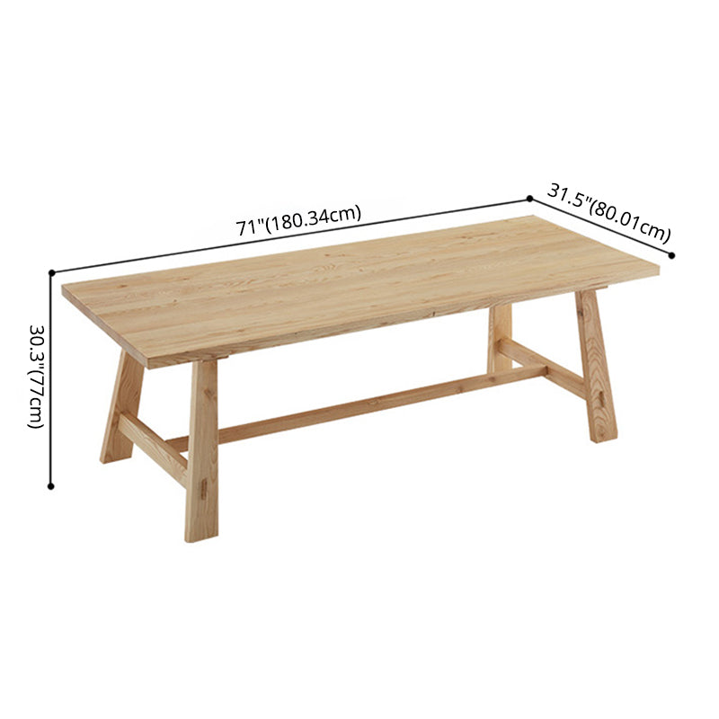 Modern Style Rectangle Dining¬†Room¬†Table¬†Set with Solid Wood Dining Set with  4 Legs Table