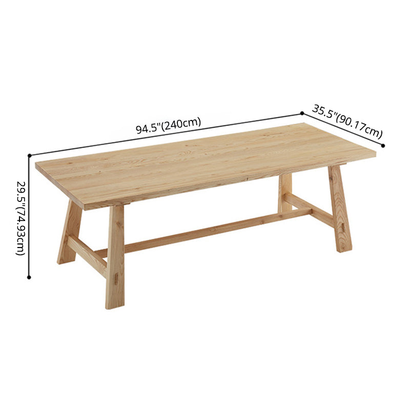 Modern Style Rectangle Dining¬†Room¬†Table¬†Set with Solid Wood Dining Set with  4 Legs Table