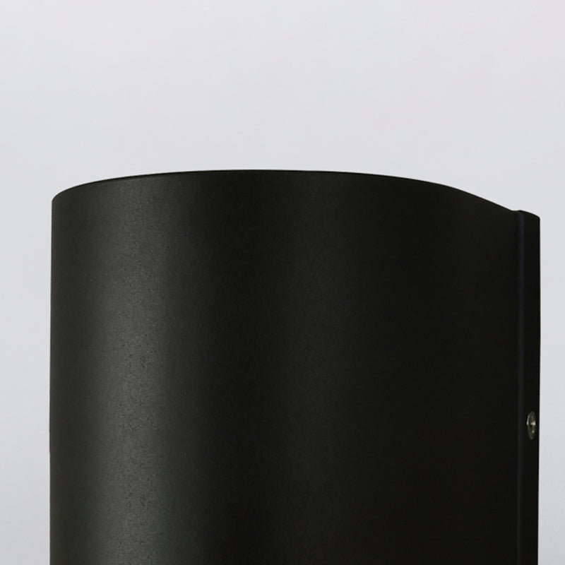 Lámparas negras modernas lámparas aluminio al aire libre 2 luces lámpara de pared de lámpara de pared