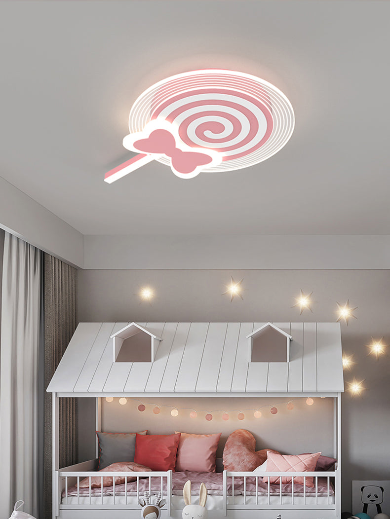 Metall Flush Mount Cartoon Schlafzimmer LED -Deckenleuchte mit 2 Lichtern