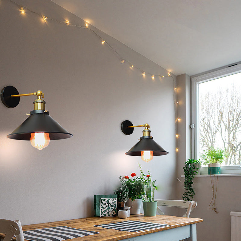 Kegelmetallische Wandmauermauerlichter Industrie 1-Licht-Leuchtenbeleuchtung