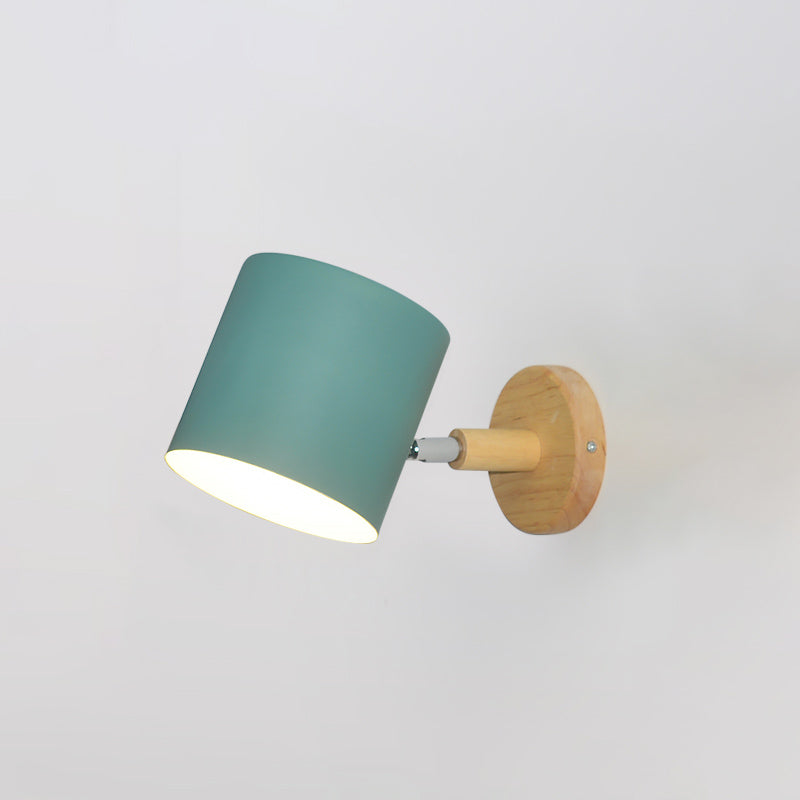 Moderni macaron nordici in stile unica sfumatura da parete funce metallo 1 flioncini leggeri