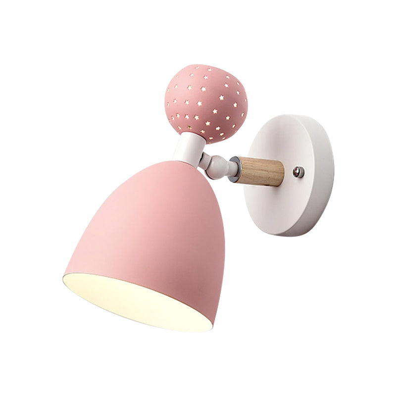 Modern Nordic Macarons Style Geometric Shade Wall Sconce Metal 1 Light Sconces