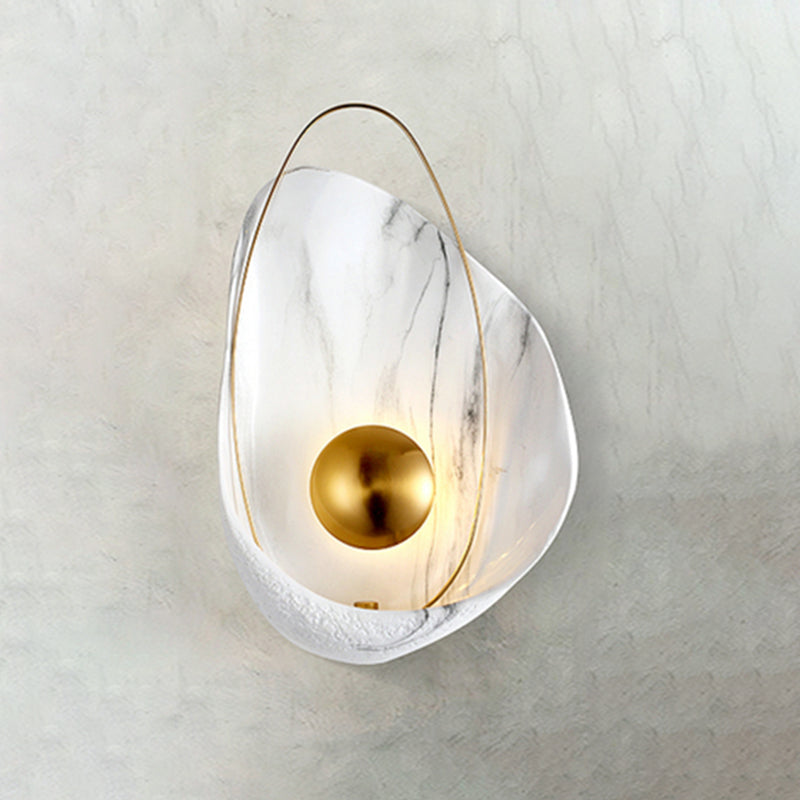 Eigentijdse geometrische wandlichtwagentjes harswandmontage lamp voor woonkamer