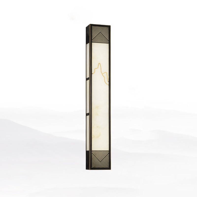 Lámpara de metal de 1 luz de 1 luz moderna de luz rectangular para sala de estar para sala de estar