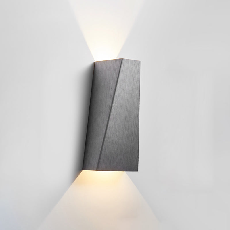 Aluminium minimalisme wandlamp armatuur 1-licht LED SCONCE Licht voor slaapkamer