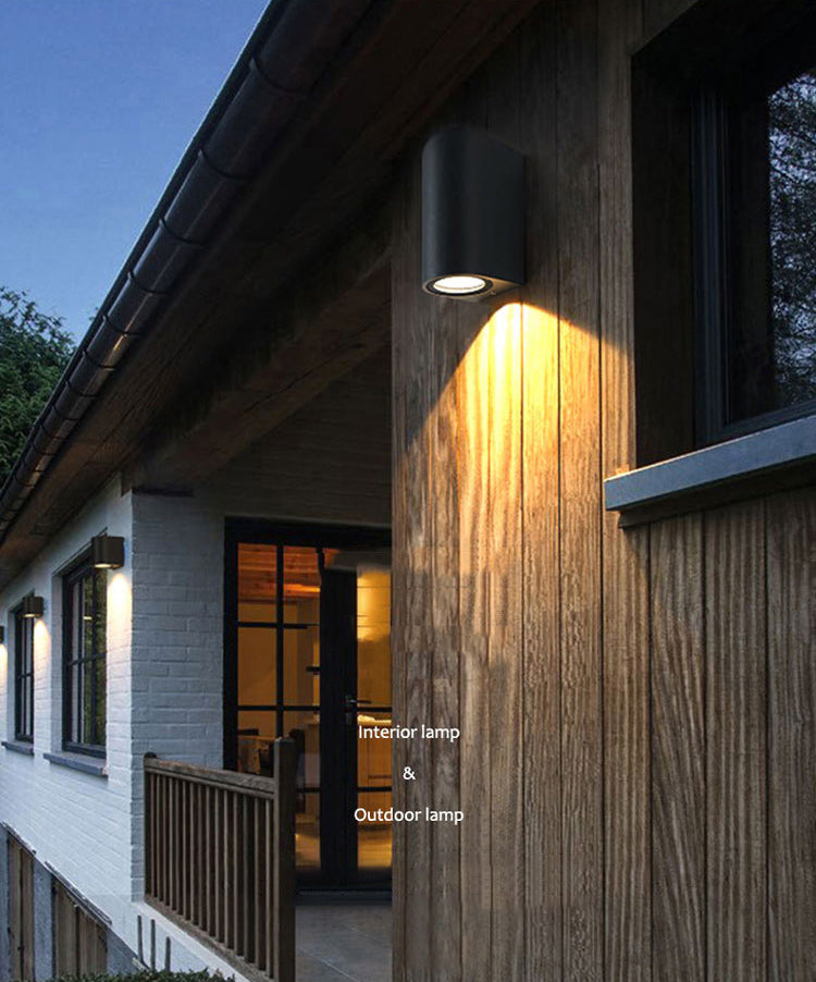 Stile moderno la lampada nera di scarpa da lampada geometrica in alluminio funce illuminazione sconde