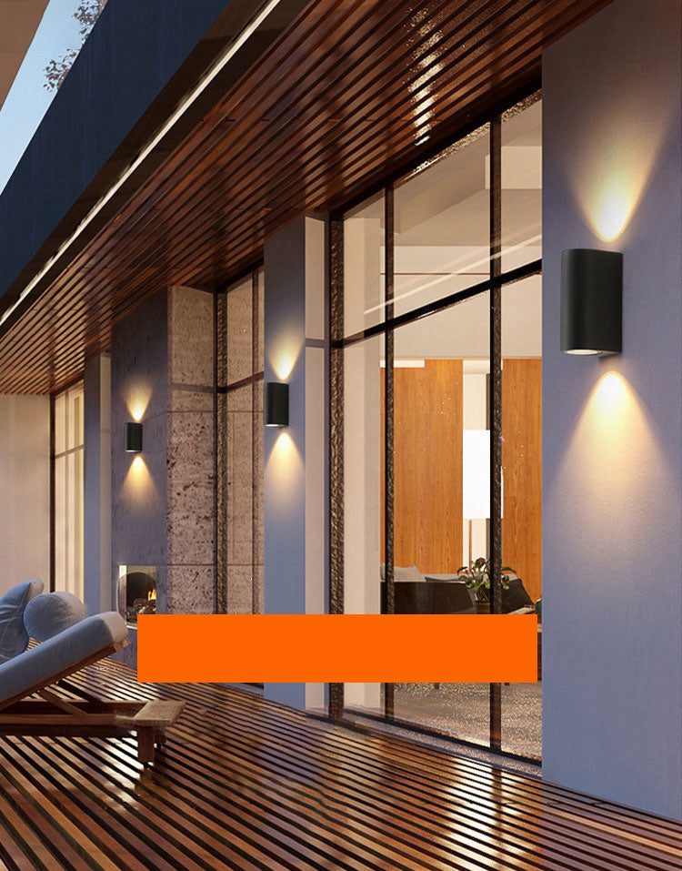 Stile moderno la lampada nera di scarpa da lampada geometrica in alluminio funce illuminazione sconde