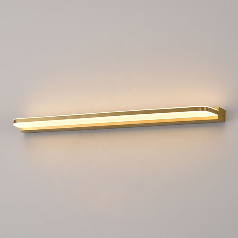 Modern Linear Vanity Sconce Lights Metal 1-Light Wall Lighting Fixture for Bathroom