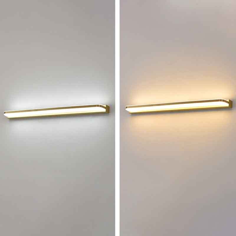 Modern Linear Vanity Sconce Lights Metal 1-Light Wall Lighting Fixture for Bathroom