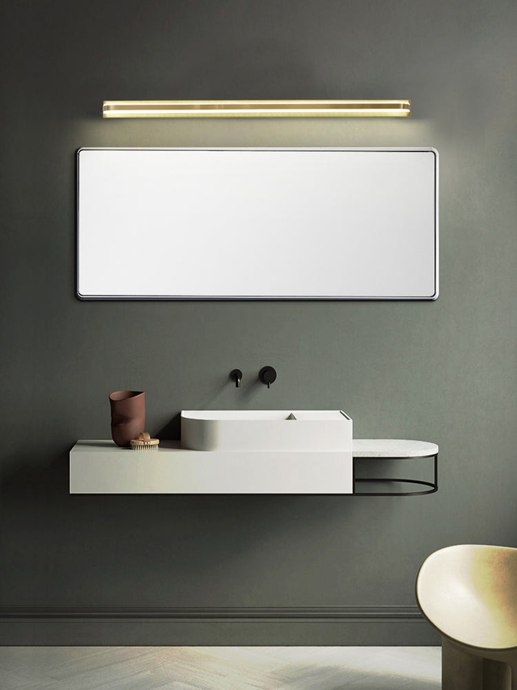 Modern Linear Vanity Sconce Lights Metal 1-Light Wall Lighting Fixture for Bathroom