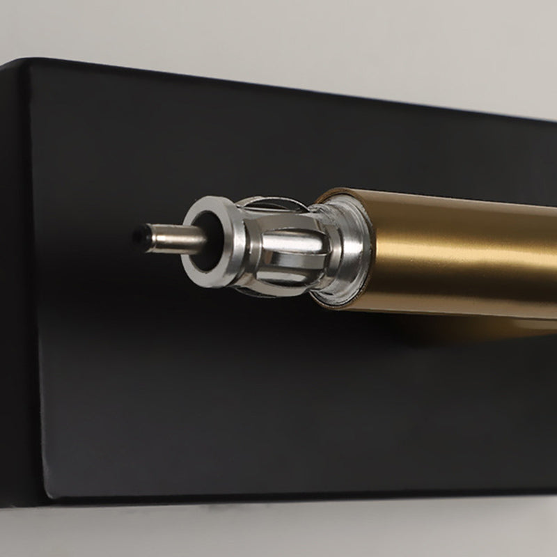 2-lichts lineaire wandwandeling moderne eenvoudige stijl spiegelmuurverlichting in zwart