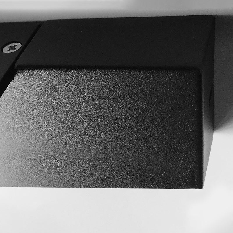 1-licht lineaire wandwandeling moderne eenvoudige stijl spiegelmuurverlichting in zwart