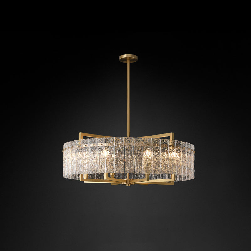 Luci a sospensione sospesa in vetro in bronzo lampade sospese contemporanee per soggiorno