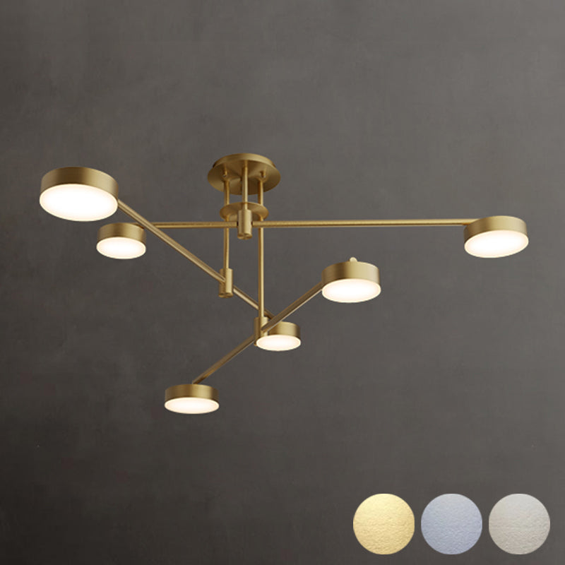 Modern Farmhouse Pendant Lighting Cylinder Chandelier Pendant Light Copper Chandelier