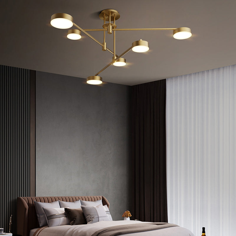 Modern Farmhouse Pendant Lighting Cylinder Chandelier Pendant Light Copper Chandelier