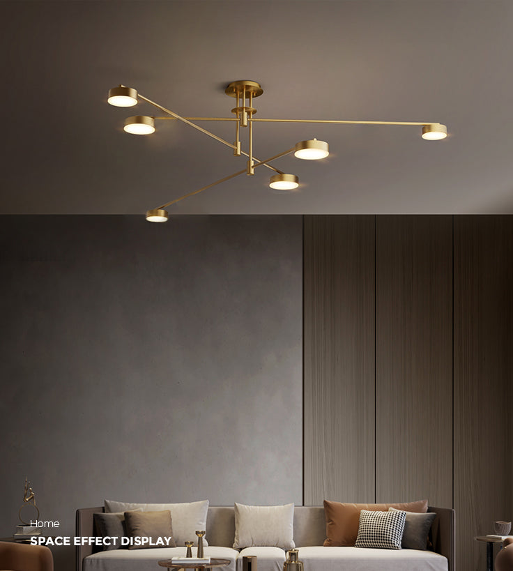 Modern Farmhouse Pendant Lighting Cylinder Chandelier Pendant Light Copper Chandelier
