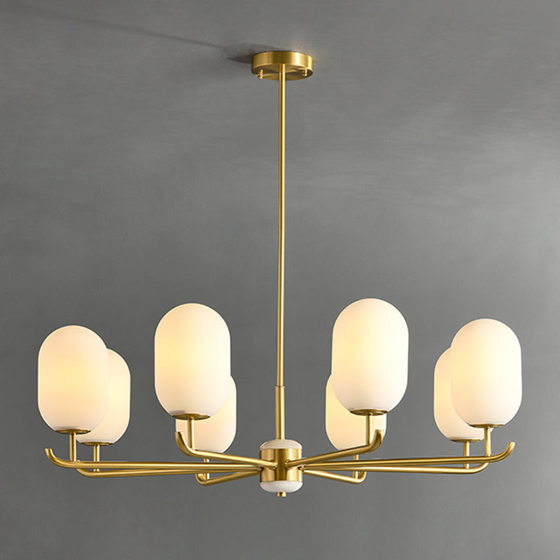 Bronze Chandelier Light Fixtures Sputnik Modern Ceiling Light Fixture for Living Room