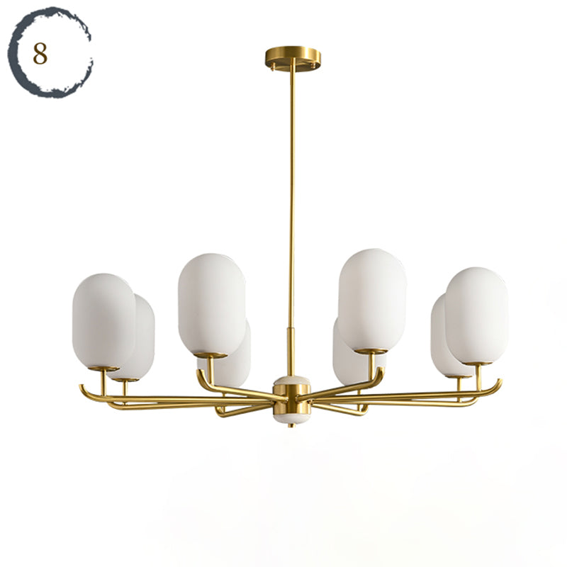 Bronze Chandelier Light Fixtures Sputnik Modern Ceiling Light Fixture for Living Room