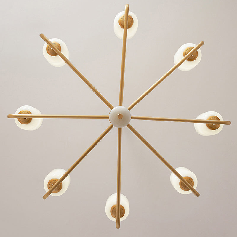 Bronze Chandelier Light Fixtures Sputnik Modern Ceiling Light Fixture for Living Room