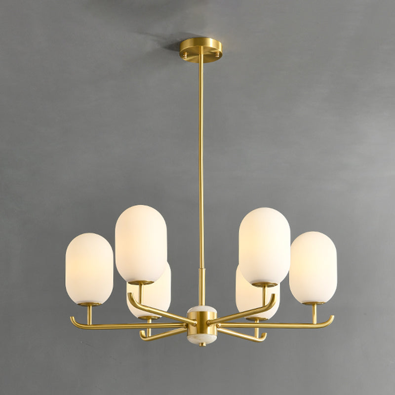 Bronze Chandelier Light Fixtures Sputnik Modern Ceiling Light Fixture for Living Room