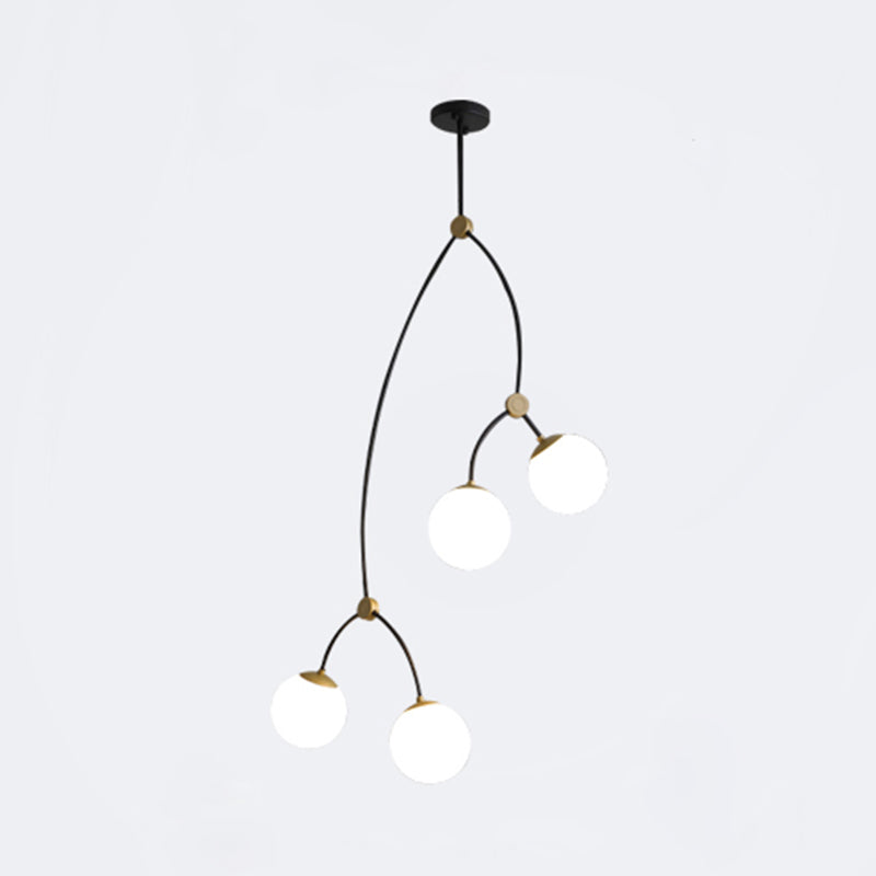 Modern Chandeliers For Dining Room Globe-Shaped Pendant Lighting Fixtures