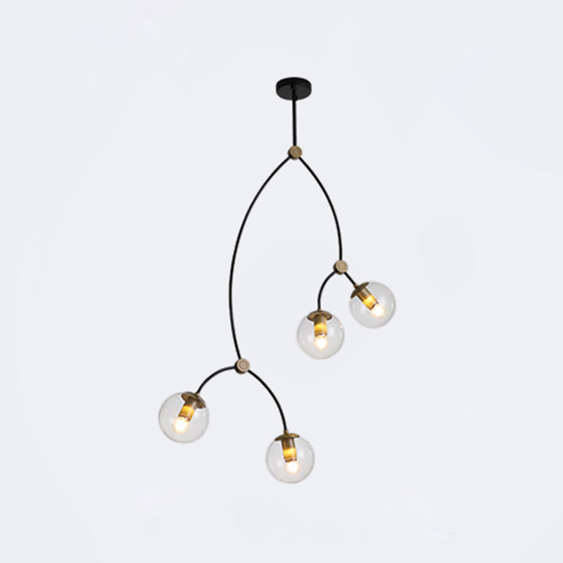 Modern Chandeliers For Dining Room Globe-Shaped Pendant Lighting Fixtures